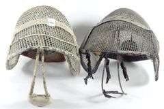 TWO ANTIQUE FENCING MASKS