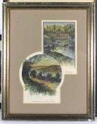 ANTIQUE WATERCOLOURS, ETCHING, ETC.