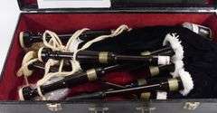 VINTAGE CASED BAGPIPES & UMBRELLAS