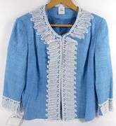 PAT BURNS-WENDLAND SILK & LACE JACKET