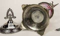 CRANBERRY GLASS PICKLE CRUET