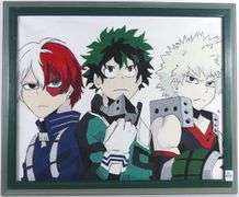 TWO ANIME/MANGA COMIC PAINTINGS