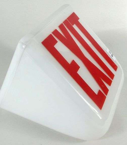 GLASS EXIT SIGN