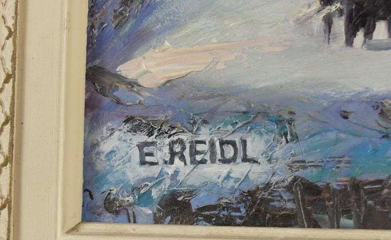 E. REIDL OIL ON BOARD