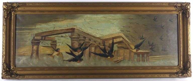 ANTIQUE OIL ON CANVAS