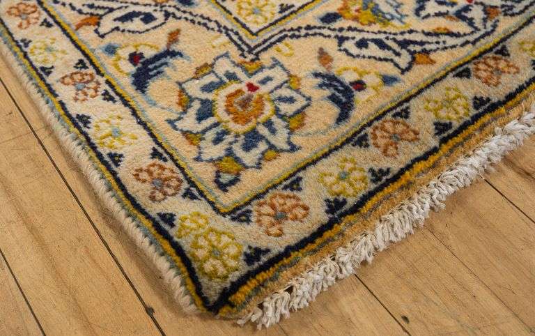 WHITE KASHAN RUG