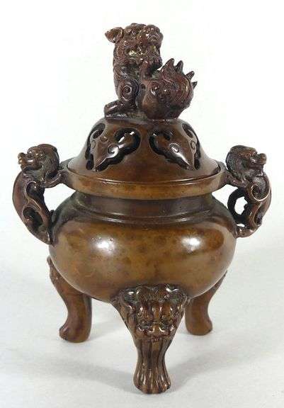 CHINESE BRONZE INCENSE BURNER