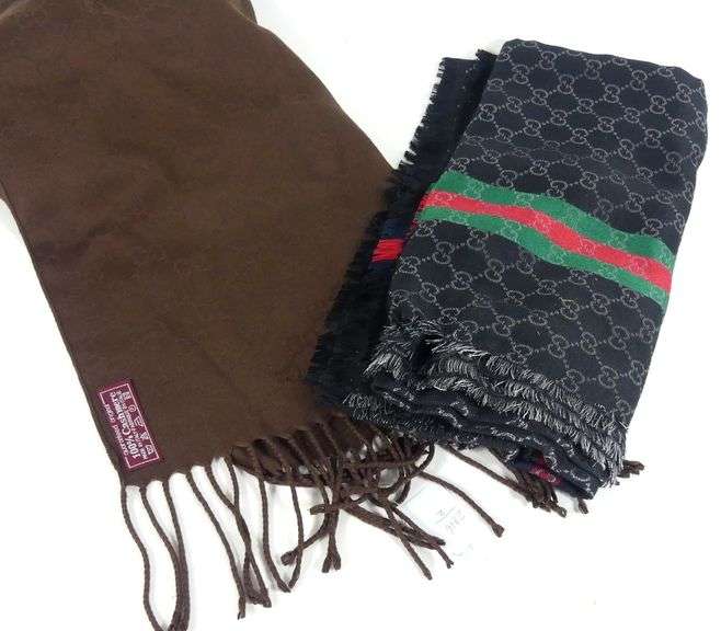TWO GUCCI SCARVES