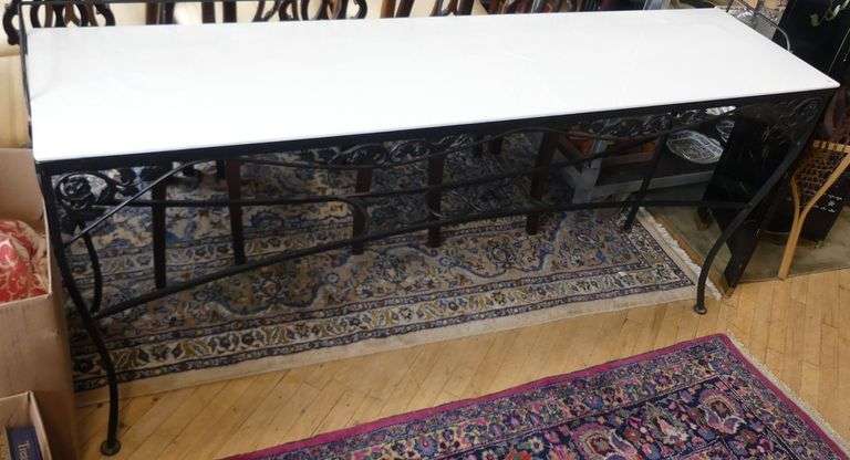 WROUGHT IRON SOFA TABLE