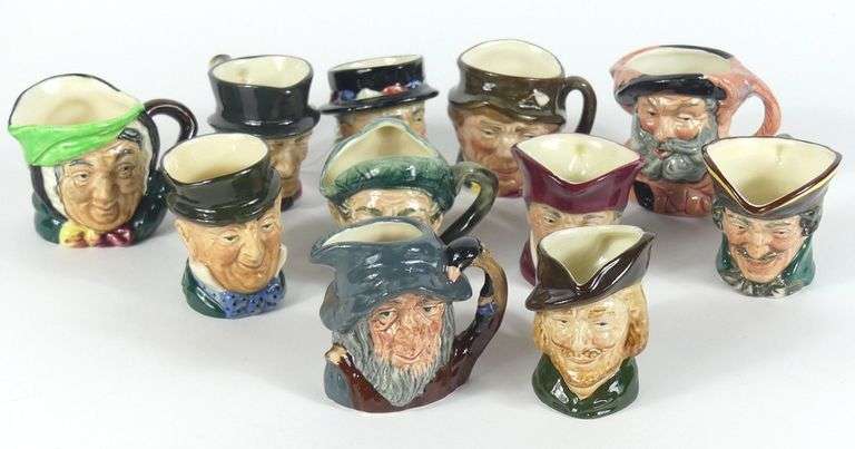 11 DOULTON CHARACTER JUGS