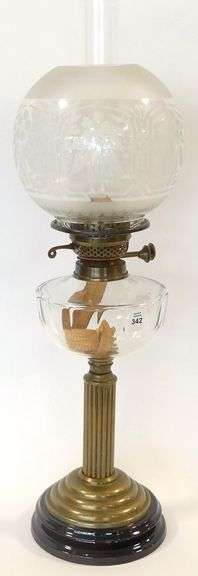 PEDESTAL OIL LAMP