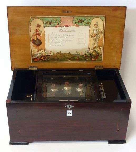 ANTIQUE CYLINDER MUSIC BOX
