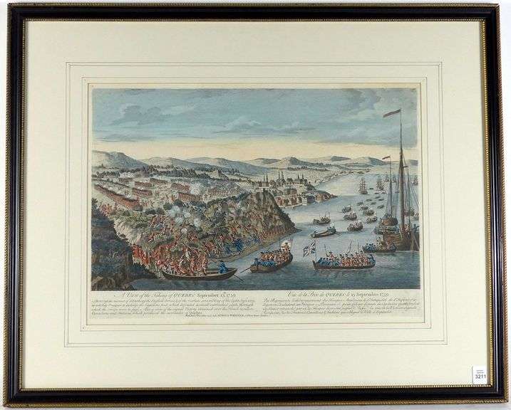 RARE 18TH CENTURY QUEBEC ENGRAVING