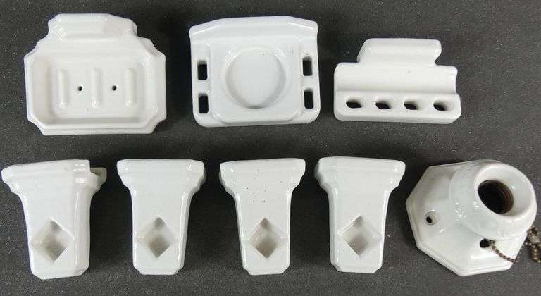VINTAGE PORCELAIN HOLDERS