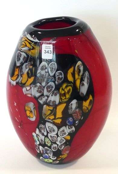 CANADIAN ART GLASS VASE