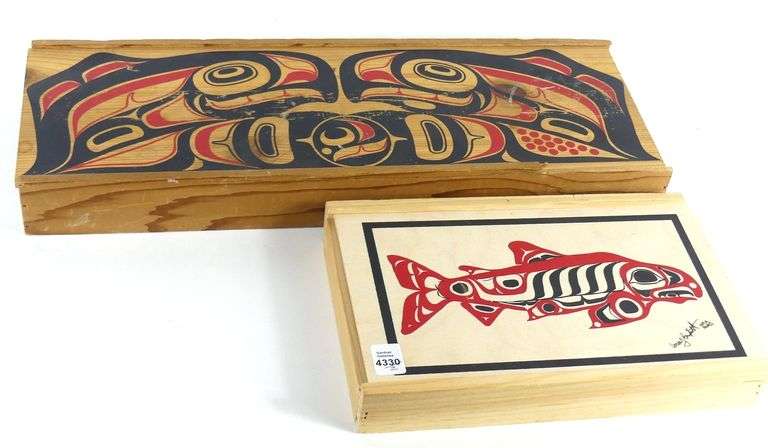 TWO INDIGENOUS BOXES