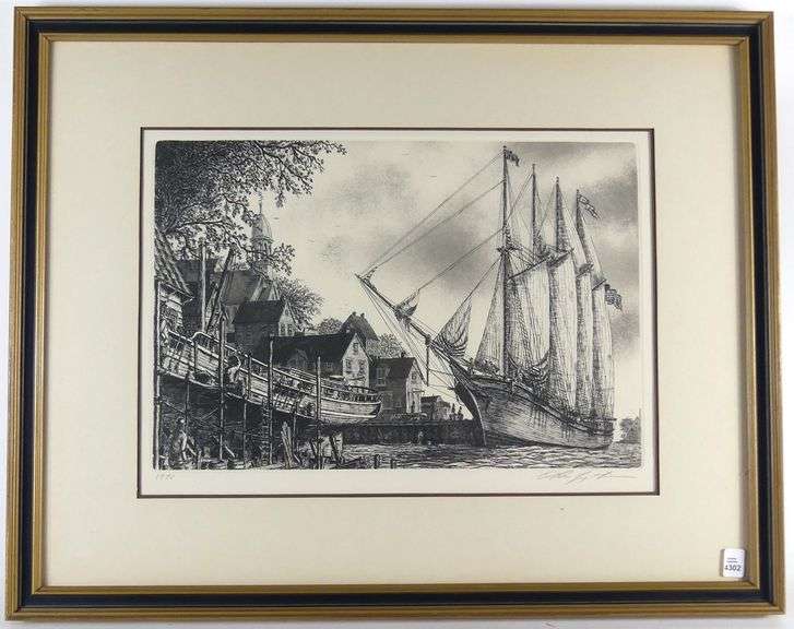 ALAN J. GAINES ETCHING
