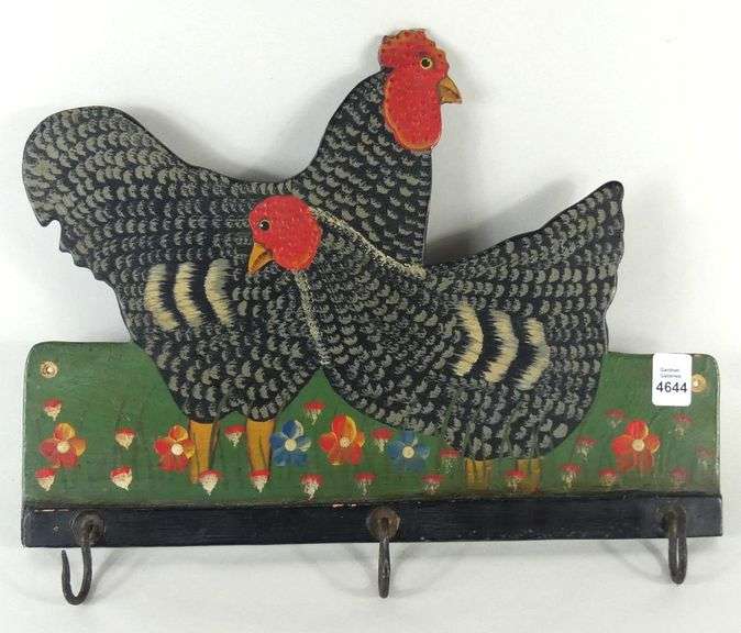 FOLK ART HAT RACK