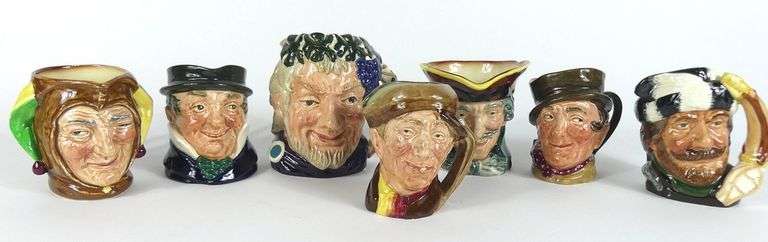 7 DOULTON CHARACTER JUGS