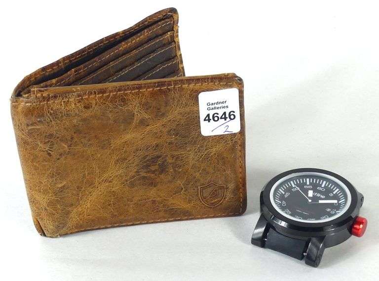 WATCH & LEATHER WALLET