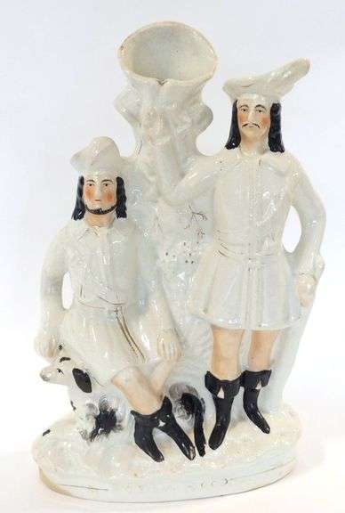 STAFFORDSHIRE "ROBIN HOOD" FIGURINE AND DOULTON PLATE