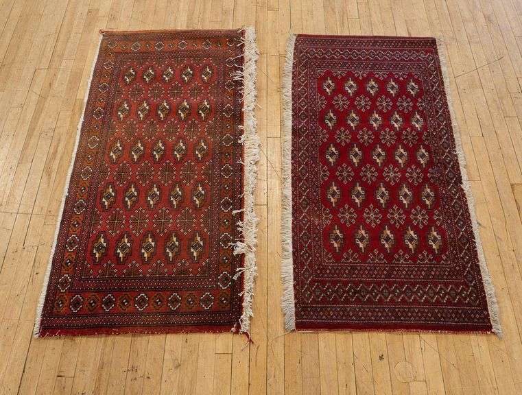 TWO SMALL BOKHARA RUGS