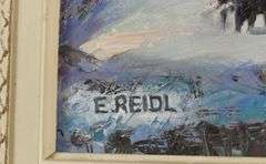 E. REIDL OIL ON BOARD