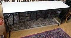 WROUGHT IRON SOFA TABLE