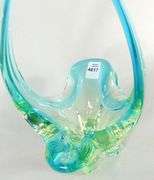 RARE CHALET URANIUM GLASS BASKET