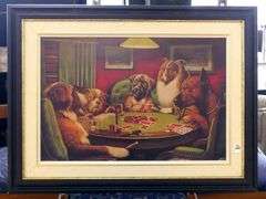 "DOGS PLAYING POKER" PRINT