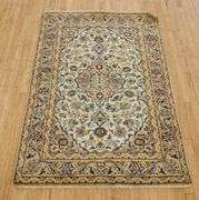 WHITE KASHAN RUG
