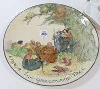 STAFFORDSHIRE "ROBIN HOOD" FIGURINE AND DOULTON PLATE