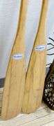 PAIR CANOE PADDLES & LACROSSE STICKS