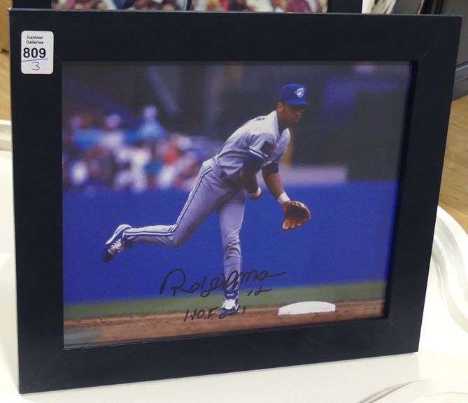 THREE AUTOGRAPHED ROBERTO ALOMAR PHOTOS