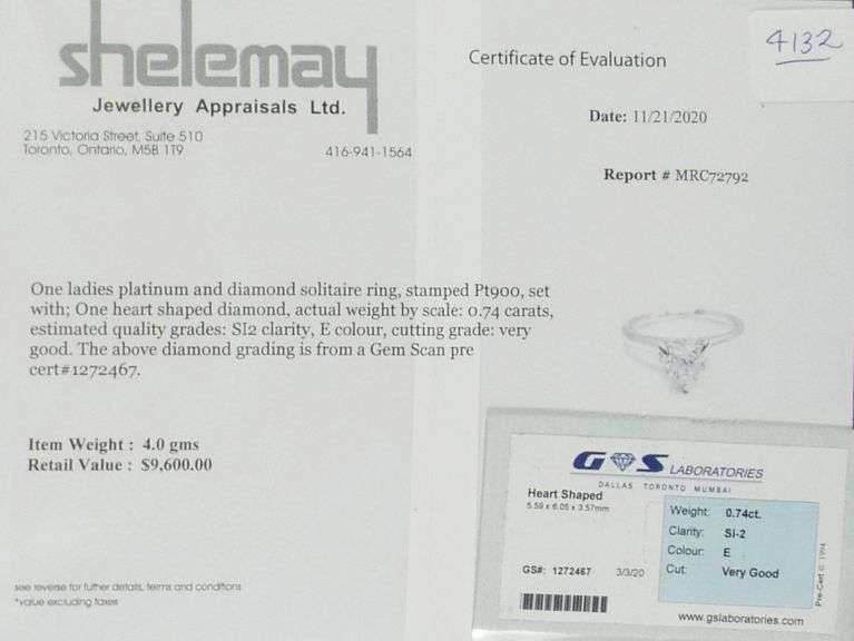 RARE HEART-SHAPED DIAMOND RING