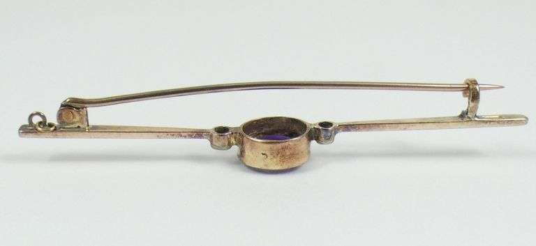 ANTIQUE GOLD BAR PIN