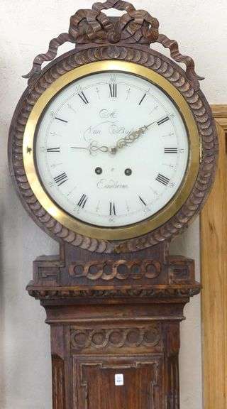 18TH CENTURY DUTCH OAK TALL CASE CLOCK