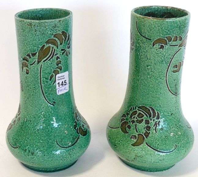 PAIR OF ART POTTERY VASES