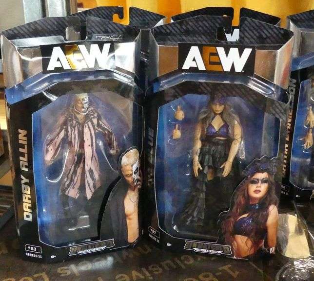 FIVE AEW UNMATCHED ACTION FIGURES