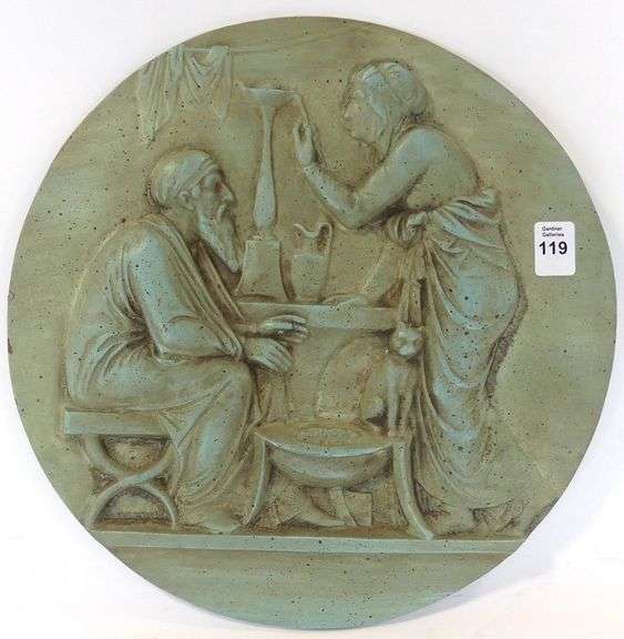 CAST IRON WALL PLAQUE