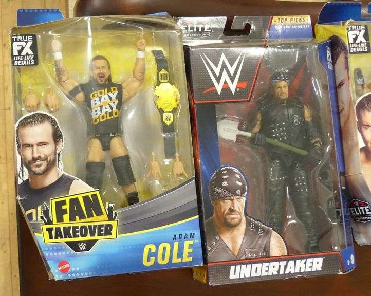 FIVE MATTEL WWE ELITE ACTION FIGURES