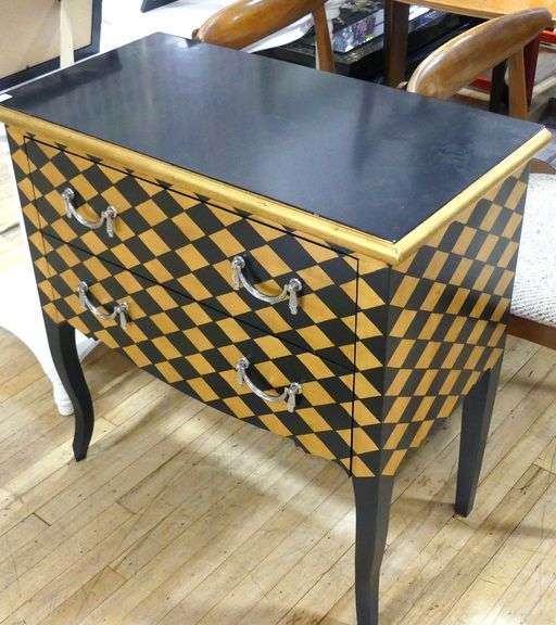 PAINTED DESIGNER CONSOLE CABINET