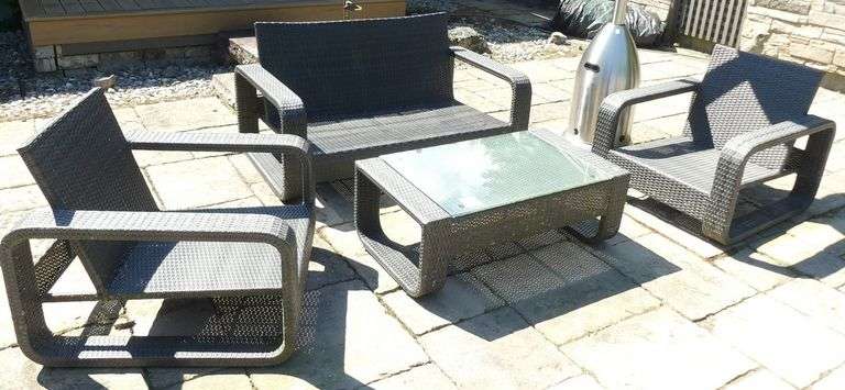 FOUR-PIECE PATIO LOUNGE SET