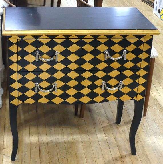 PAINTED DESIGNER CONSOLE CABINET