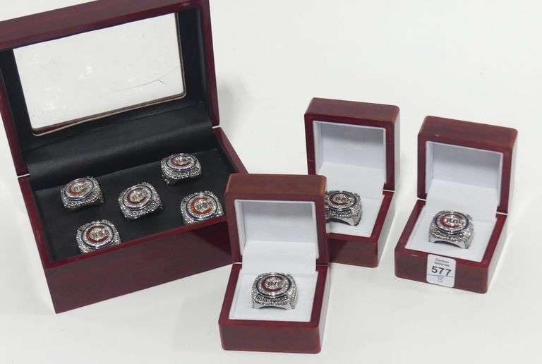 EIGHT REPLICA 2016 CHICAGO CUBS WORLD SERIES RINGS
