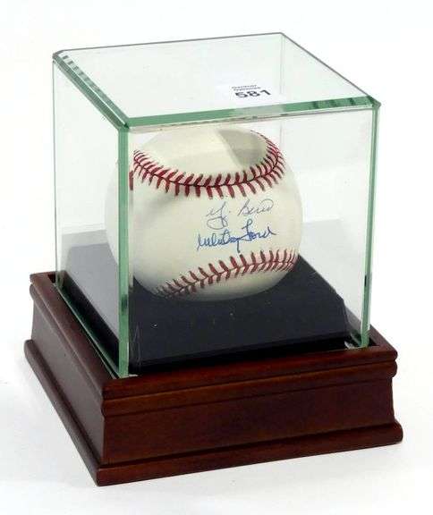 AUTOGRAPHED YOGI BERRA AND WHITEY FORD BASEBALL