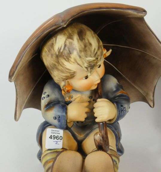 PAIR LARGE HUMMEL FIGURINES