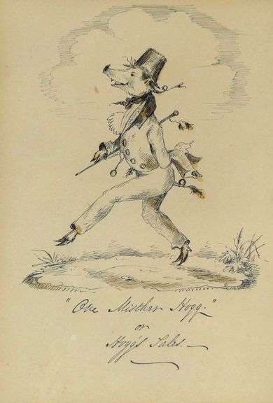 ANTIQUE PEN & INK BOOK ILLUSTRATION