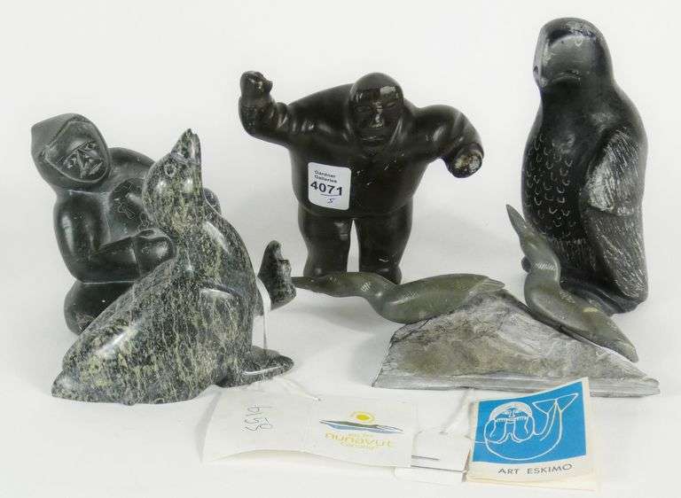 5 INUIT STONE CARVINGS
