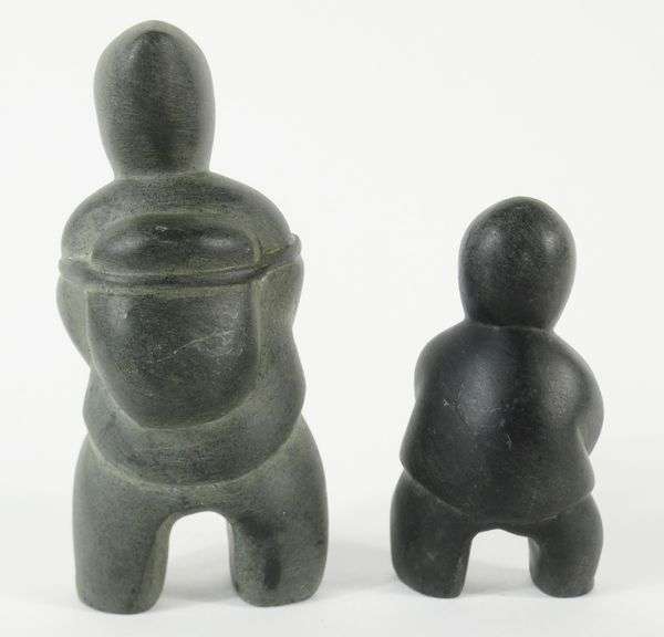 2 STONE FIGURES BY CAMILLE IQULIQ